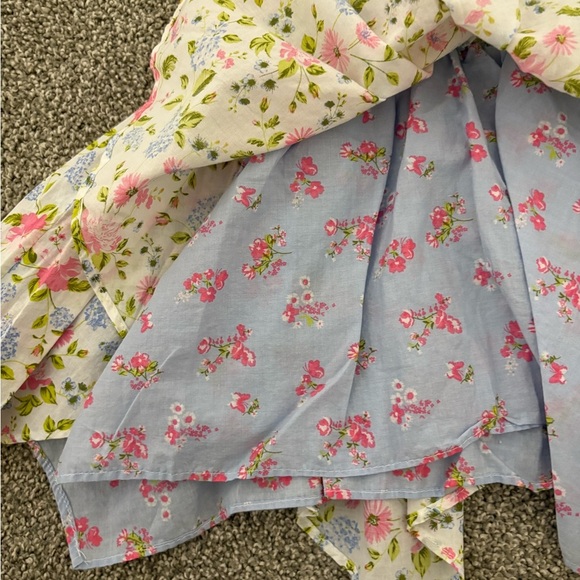 Nannette Floral Ruffle Cotton Kids Sun Dress Girl's Size 6-9 Months - Picture 5 of 7